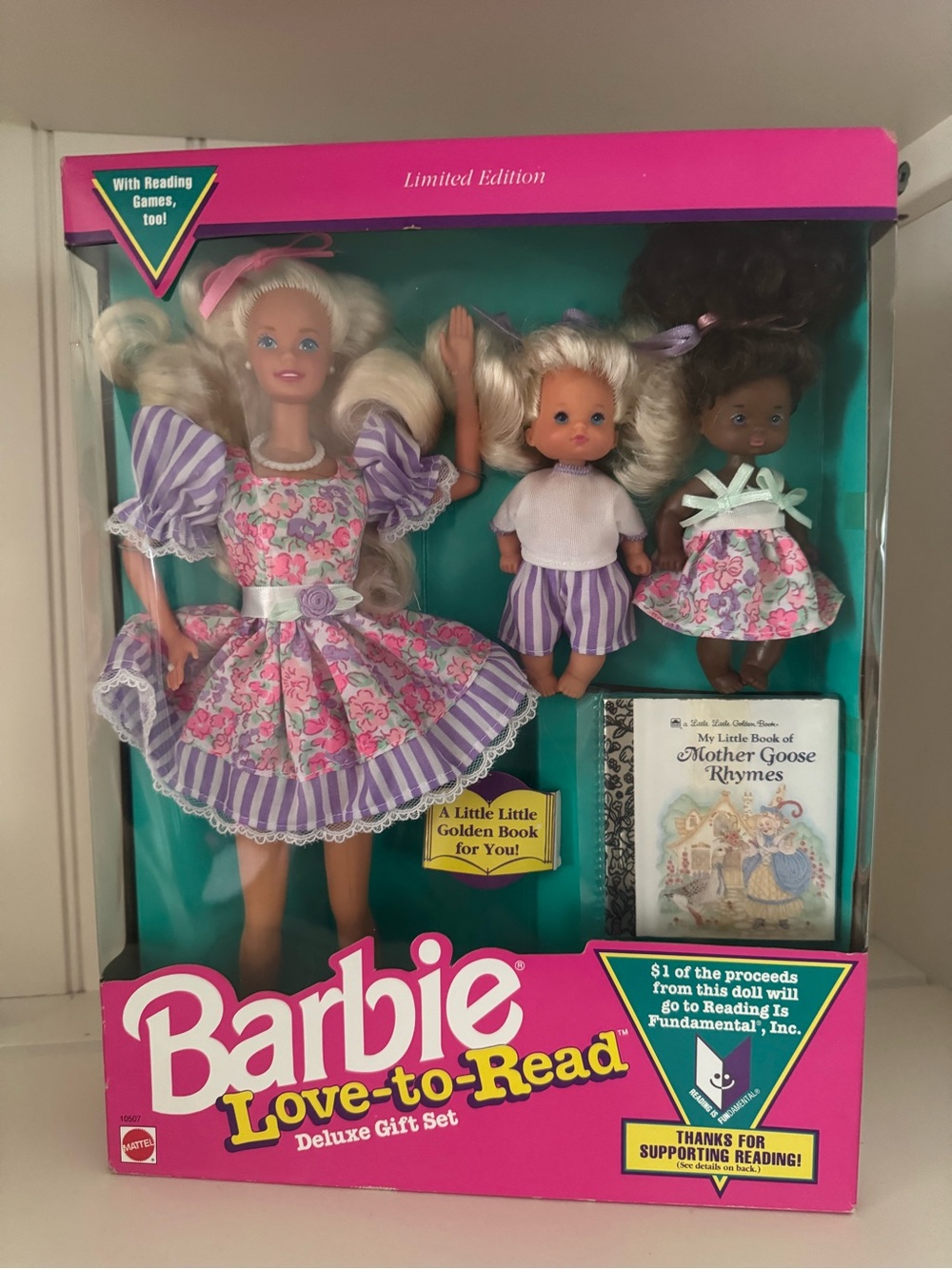 Barbie Love-to-Read Limited Edition 1992 Mattel Set-NIB